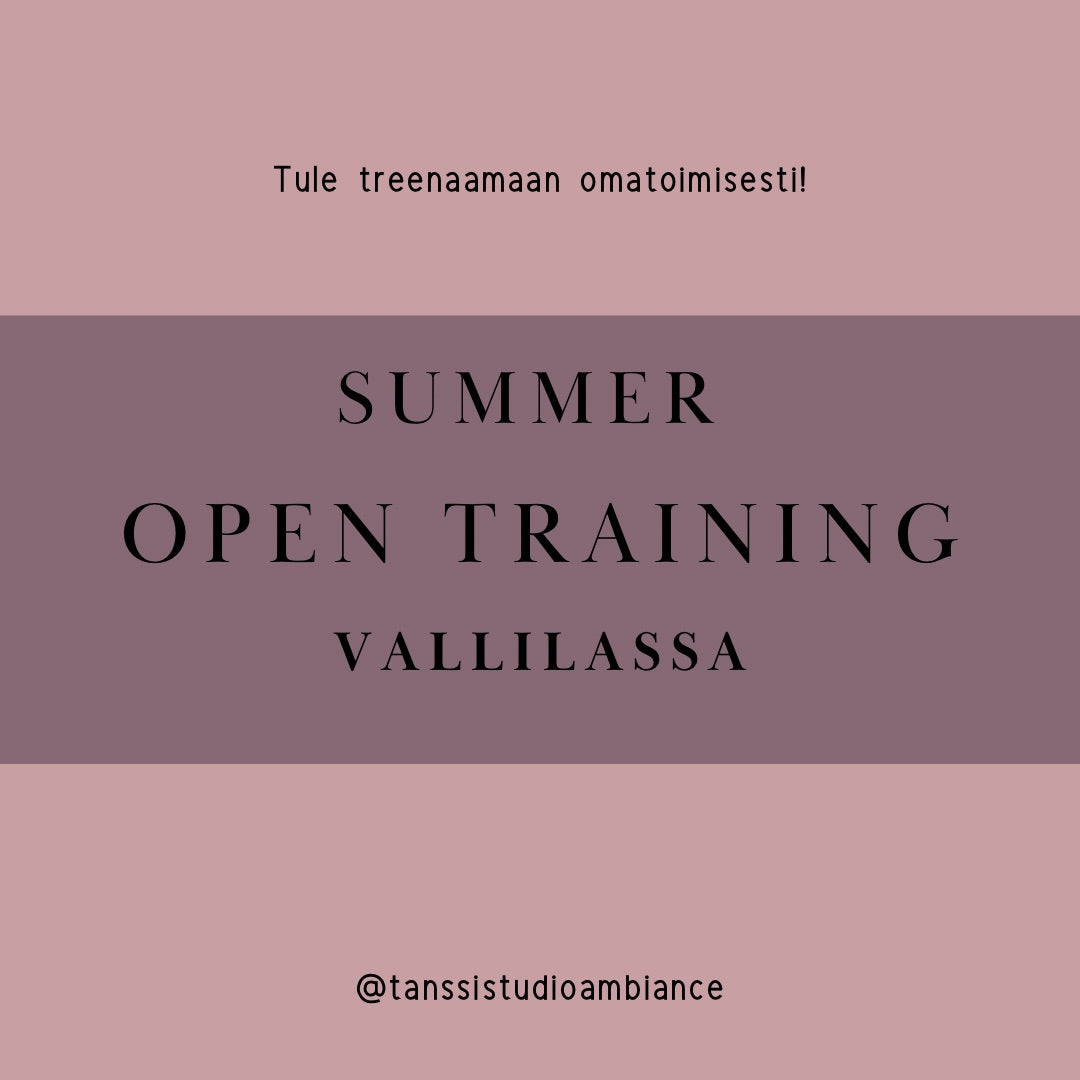 1h Open training (kesä 2026)